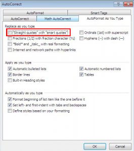 How to remove auto change form Ukaar (ु) to Quotation mark (') in Ms office