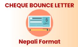 Cheque Bounce Letter Format in Nepali